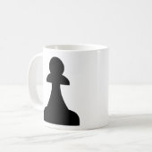 黒ポーン(1/8) コーヒーマグカップ (正面左)