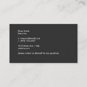 黒マゼンタバー 名刺 (裏面)