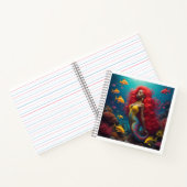 黒マーメイドの赤い髪 ノートブック (内部)