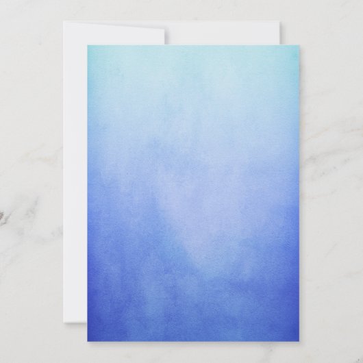 黒マーメイド赤ちゃんシャワー 招待状 (裏面)