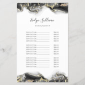 黒マーリングデザイン価格表フライヤー チラシ (正面)