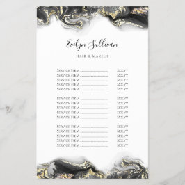 黒マーリングデザイン価格表フライヤー チラシ