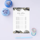 黒マーリングデザイン価格表フライヤー チラシ (シングル)