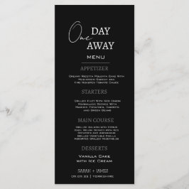 黒ミニマルい1日リハ遠くにーサルディナーパーティー メニュー