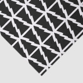 黒ミニマルと白のクリスマスツリーパターン 薄葉紙 (詳細)