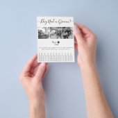 黒ミニマルと白の犬のグルーミング追加ロゴ チラシ (手)