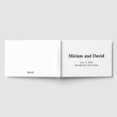 黒ミニマルと白結婚の ゲストブック (全面)