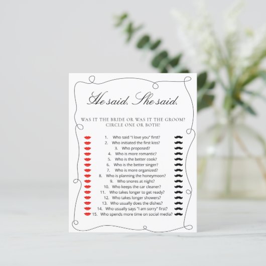 黒ミニマルと言った。彼女はブライダルシャワーゲームを言った (スタンド正面)