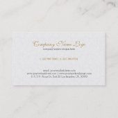 黒ミニマルと金ゴールドで白い緑 名刺 (裏面)