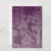 黒ミニマルと金ゴールドの写真結婚の 招待状 (裏面)