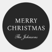 黒ミニマルのクリエレガントスマス ラウンドシール (正面)