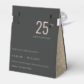 黒ミニマルはっきりした赤面任意の年周年記念 フェイバーボックス (裏面サイド)