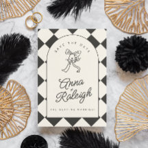 黒ミニマルエレガントと白の日付の保存