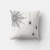 黒ミニマルクモとクモの巣ハロウィーン クッション (正面)