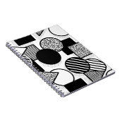 黒ミニマルデザインIII ノートブック (右側)