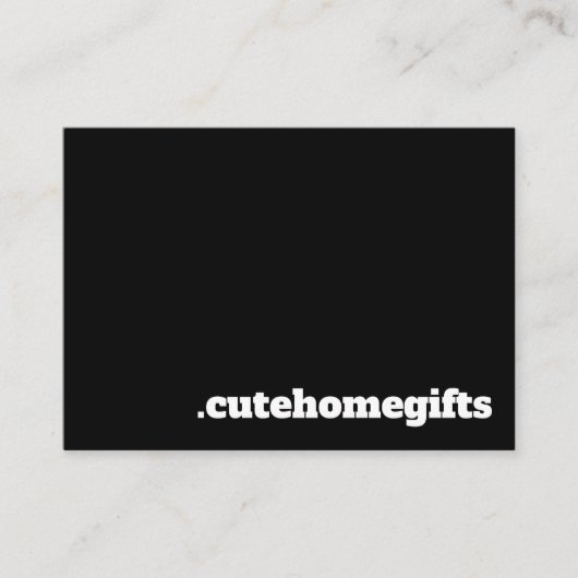 黒ミニマルモダンエレガント 名刺 (正面)