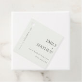 黒ミニマルモダン白タイポグラフィ結婚 フェイバータグ (インサイチュ)