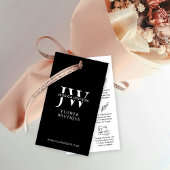 黒ミニマル切り花気に屋つるラベル