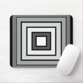 黒ミニマル白モダン灰色のカーペット マウスパッド (マウス)