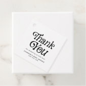 黒ミニマル白レトロ赤ちゃんシャワー フェイバータグ (インサイチュ)