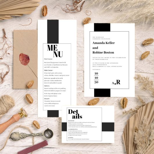 黒ミニマル白 セーブザデート