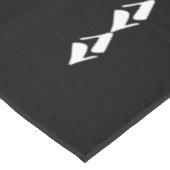 黒ミニマル白 テーブルクロス (アングル)
