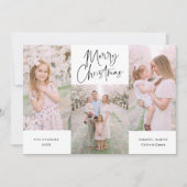 黒ミニマル筆書道孔里 シーズンカード (正面)