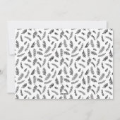 黒ミニマル筆書道孔里 シーズンカード (裏面)