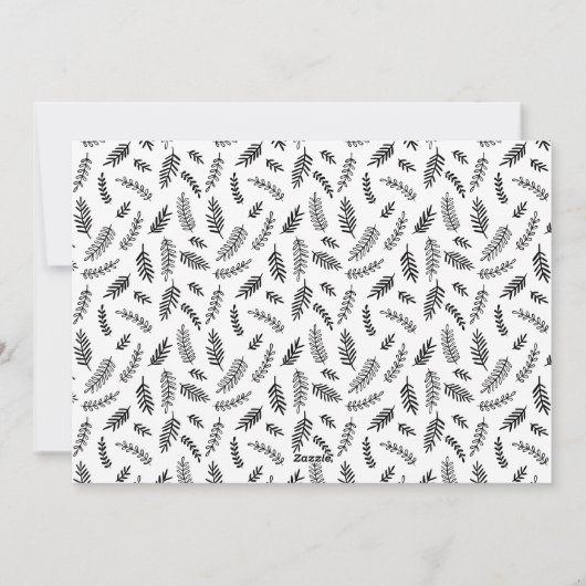 黒ミニマル筆書道孔里 シーズンカード (裏面)