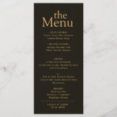 黒ミニマル金ゴールドフレー縁どム メニュー (正面)