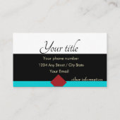 黒ミニマル 名刺 (裏面)