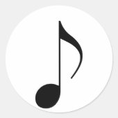 黒ミュージカル音 ラウンドシール (正面)