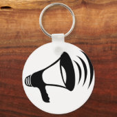 黒メガホン キーホルダー (正面)