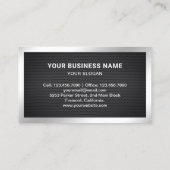 黒メッシュ鋼溶接加工機溶接機 名刺 (裏面)