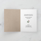 黒メリーモダン字シックなミニマリスト写真 シーズンカード (内部)