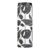 黒モダンいカスタム写真パーソナライズされた タンブラー (裏面)