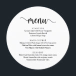 黒モダンいスクリ素朴プト，結婚のディナーメニュー メニュー<br><div class="desc">モダンBlack Script素朴のDiner Menu。大きなバーに最適なメニュー。スクリプトのフォントの色を変更し、必要に応じてメニューの内容とフォントを変更できます。</div>