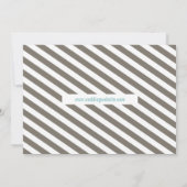 黒モダンいタブスタイリッシュシックな写真日付を保存 セーブザデート (裏面)