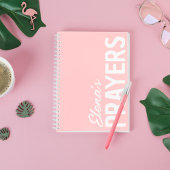 黒モダンいパーソナライズされた祈りの言葉Journalノートブック ノートブック