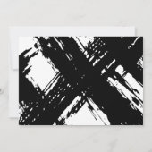 黒モダンい筆跡の文房具 ノートカード (裏面)