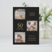 黒モダンい3枚の写真Pet結婚 All's Anniversary (スタンド正面)