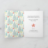 黒モダンおもしろいスクリプトスノーフレーク《写真》ぼけ味オーバーレイ シーズンカード (内部)