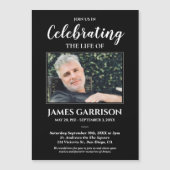 黒モダンお祝いの写真追悼碑 (正面)