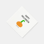 黒モダンこうもりスクリプトハローウィンパーティナプキン スタンダードカクテルナプキン (角)