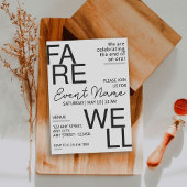 黒モダンとグレーニュートラル別れ招待状 セーブザデート