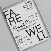 黒モダンとグレーニュートラル別れ招待状 セーブザデート