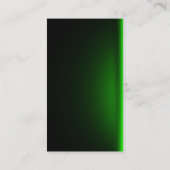 黒モダンとネオングリーンのデザイン 名刺 (裏面)