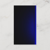 黒モダンとネオンブルーのデザイン 名刺 (裏面)