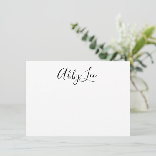 黒モダンとパステル文房具 サンキューカード (スタンド正面)