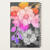 黒モダンとピンク結婚の プランナー手帳 (裏面)